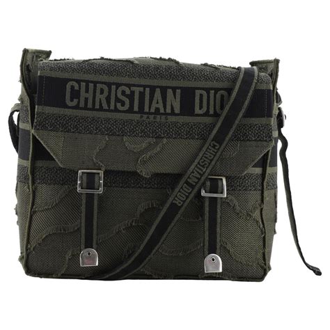 dior camp|diorcamp canvas Messenger bag.